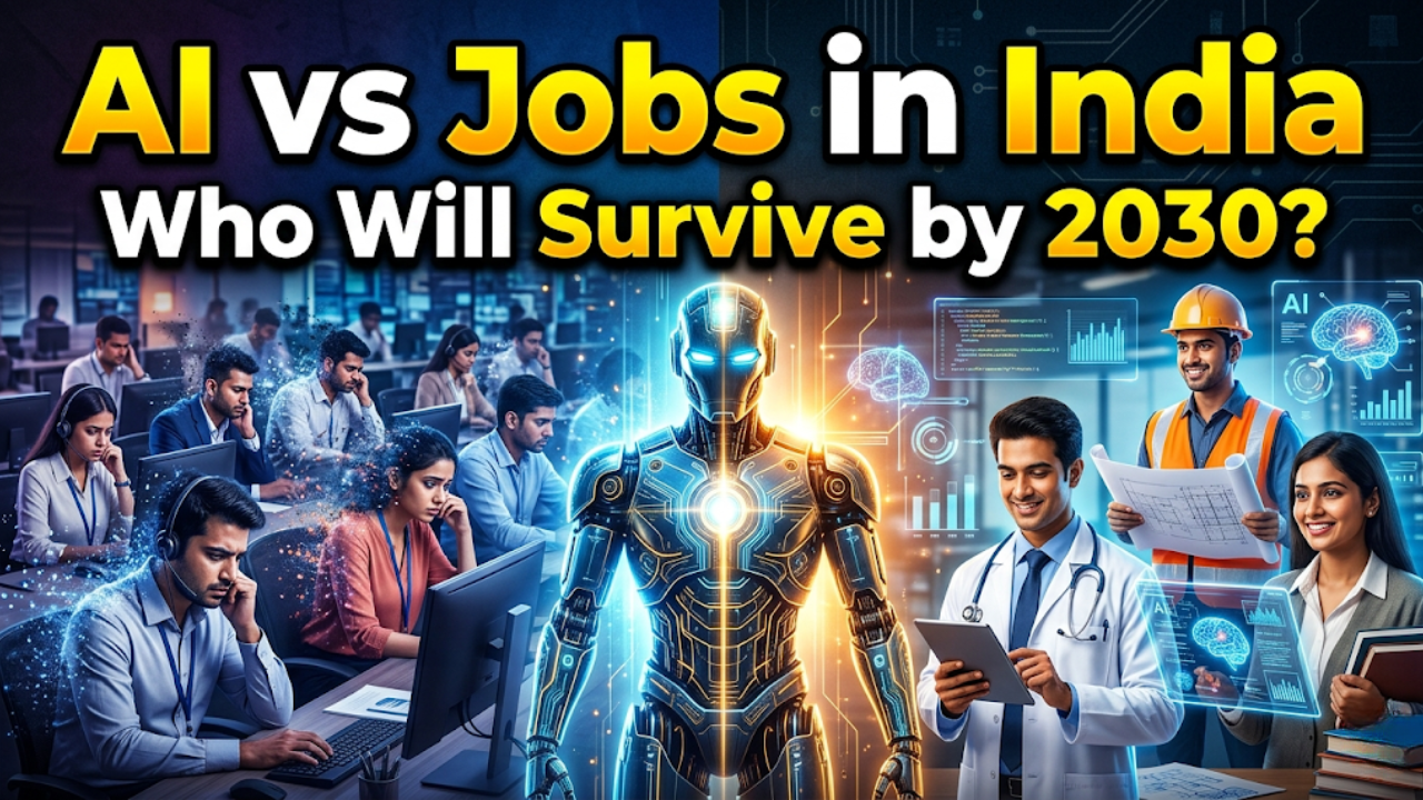 Jobs Safe From AI in India 2026: Future-Proof Careers & High-Risk Roles Explained