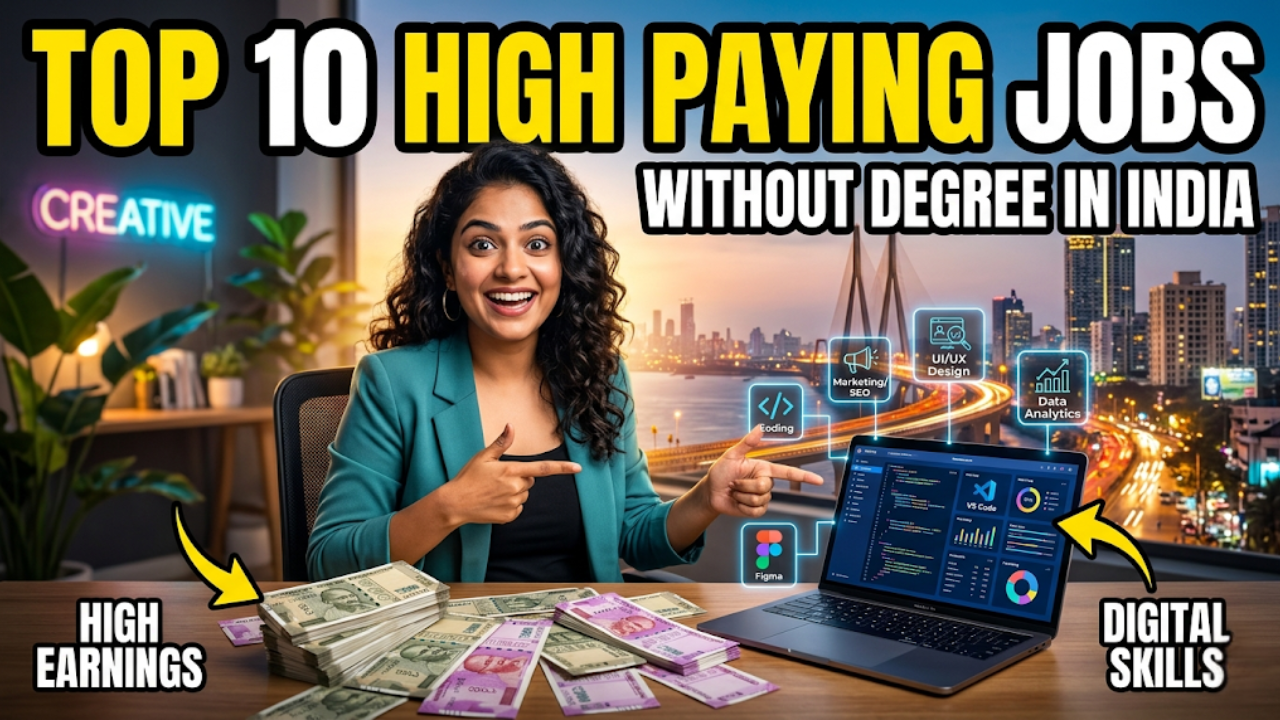 Top 10 High Paying Jobs in India Without a Degree (2026 Guide)